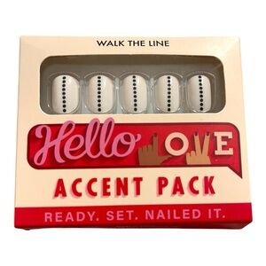 Hello Love Accent Nail Pack – “Walk the Line”